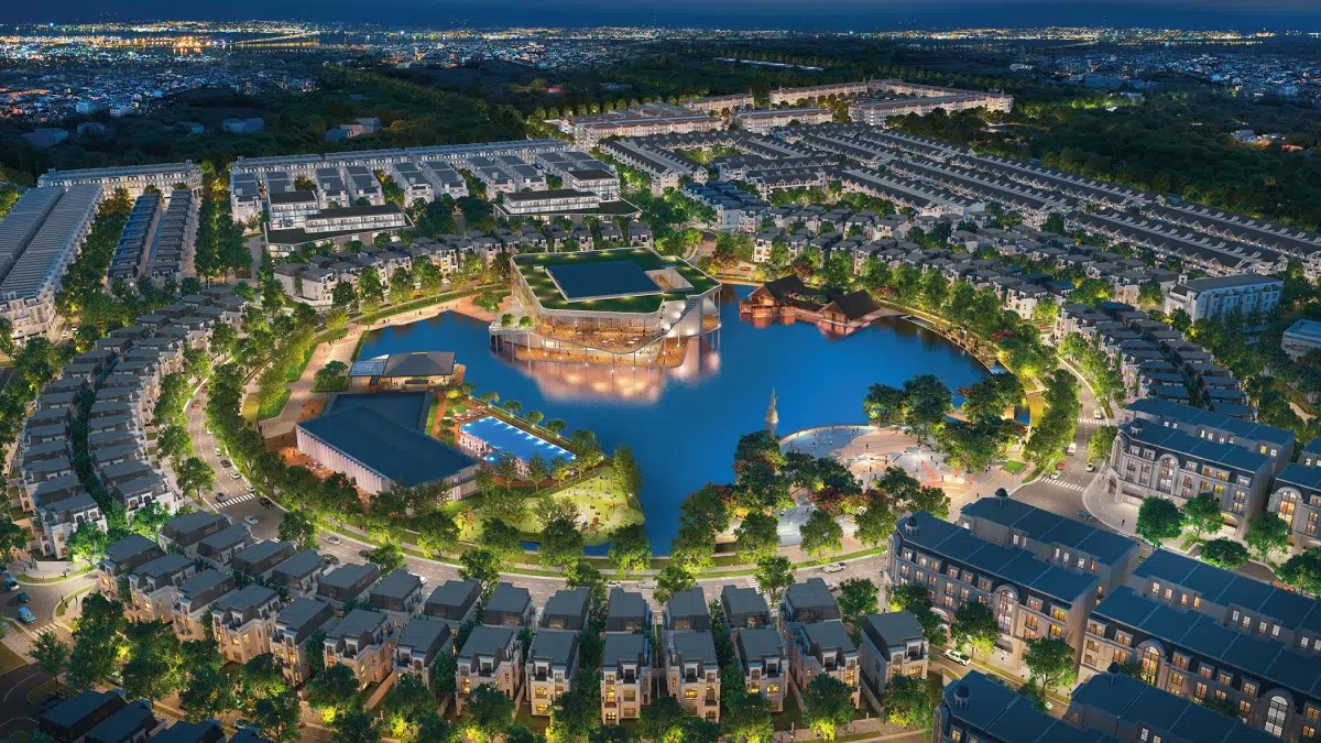 Phoi canh cong vien ho trung tam hinode royal park