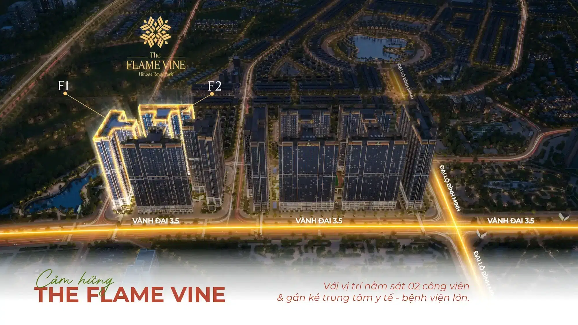 Vi tri The Flame Vine Hinode Royal Park